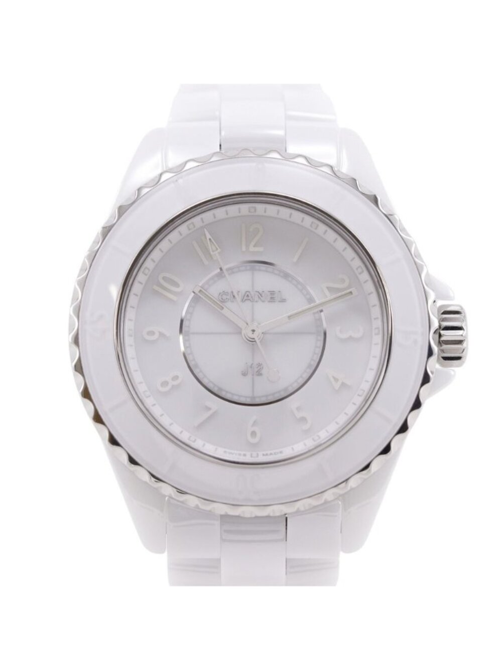 Chanel J12 Phantom Ceramic Quartz Analog Display White Dial Watch